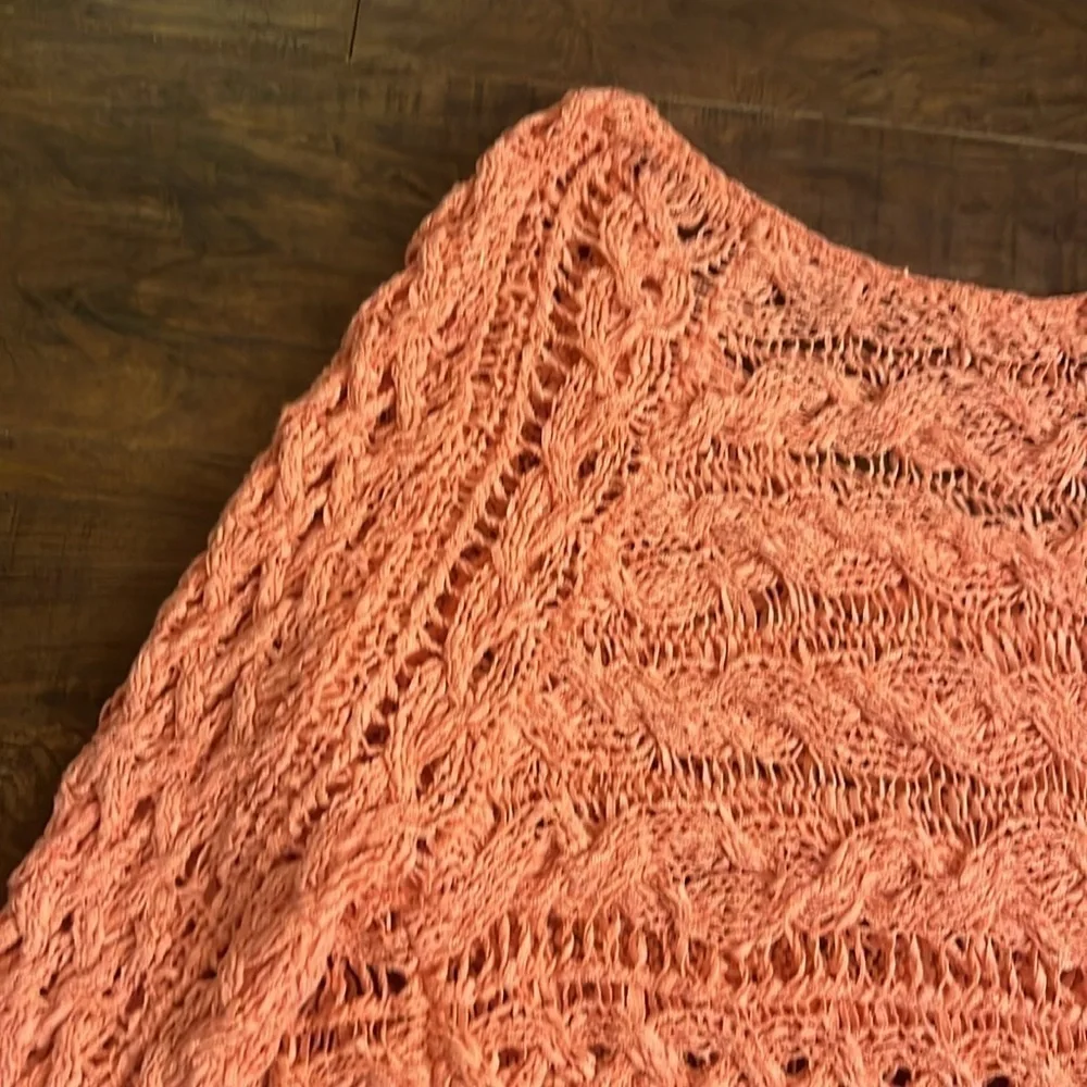 Free People Crashing Waves Cotton Pullover, sz Medium